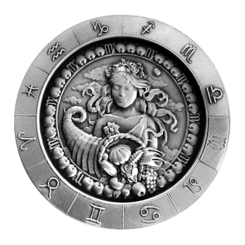 1 oz Zodiac Sign Virgo Silver Round | Monarch Precious Metals