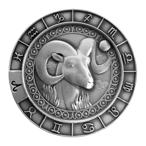 1 oz Zodiac Sign Aries Silver Round | Monarch Precious Metals