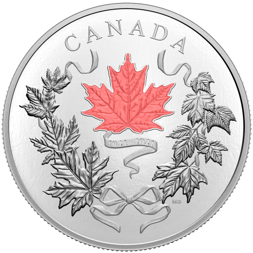 Pièce 10 onces d'argent Nos couleurs nationales 2021 | Monnaie royale canadienne