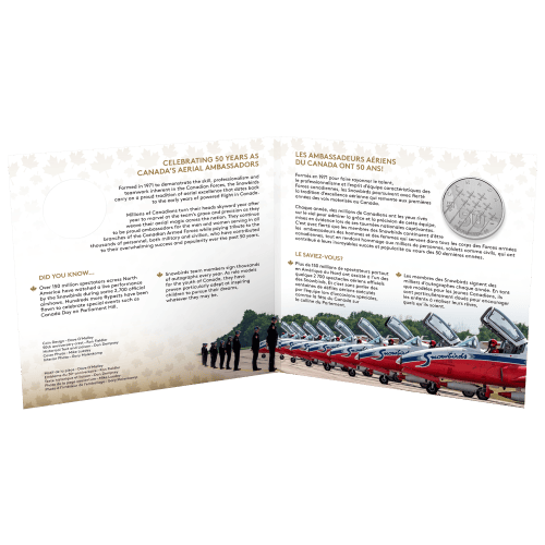 1/4 oz 2021 Royal Canadian Mint | Moments to Hold: The Snowbirds Silver Coin