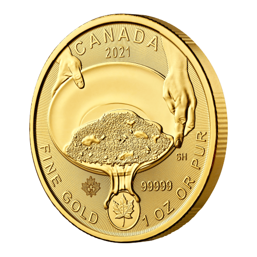 Pièce 1 once d'or à 99999 Ruée vers l'or du Klondike 2021 | Monnaie royale canadienne