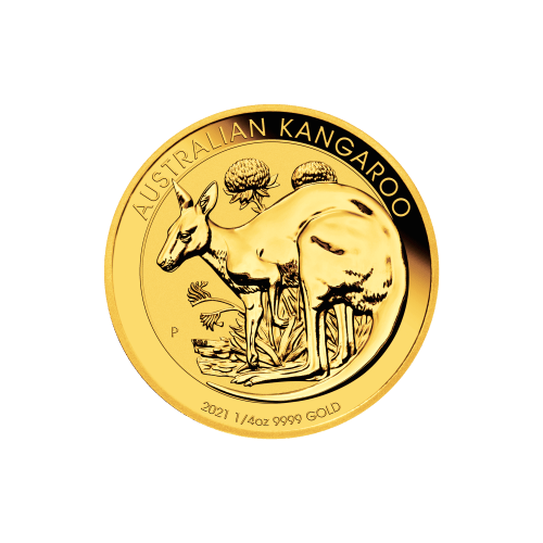 Pièce 1/4 once d'or Kangourou australien 2021 | Monnaie de Perth