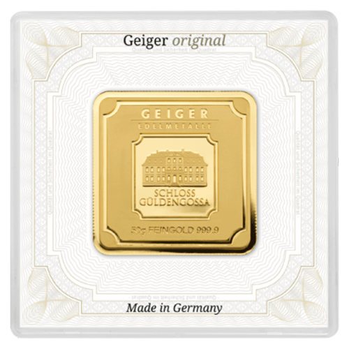 50 gram Gold Bar | Geiger Edelmetalle