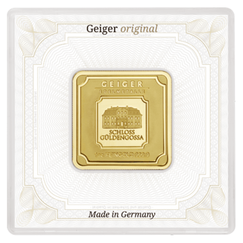 1 oz Gold Bar | Geiger Edelmetalle