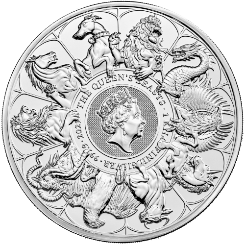 1 kilo 2021 Queen's Beasts: Completer Silver Coin | The Royal Mint