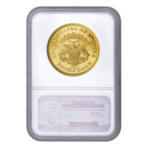 1 oz 1849 Smithsonian Longacre Double Eagle Ultra Cameo NGC Gem Proof Gold Coin