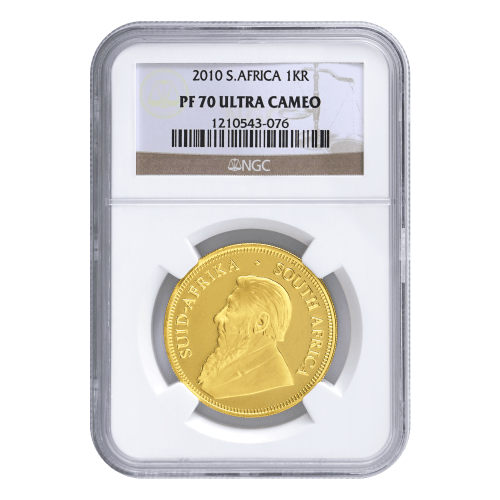 1 oz 2010 Krugerrand NGC PF-70 Ultra Cameo Gold Coin | Silver Gold
