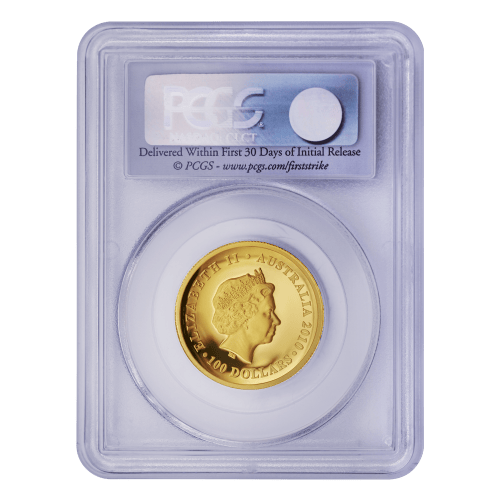 1 oz 2010 Koala First Strike PCGS 70 $100 Gold Coin | Perth Mint