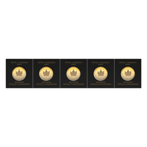 5 gram (5 x 1 g) 2021 MapleGram Sheet of Gold Coins | Royal Canadian Mint