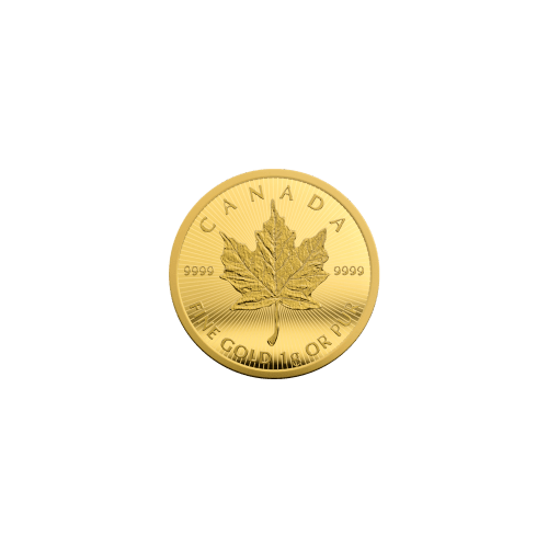 Pièce d'or individuelle MapleGram 2021 de 1 gramme