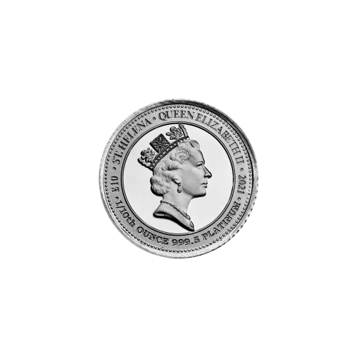 Pièce 1/10 once de platine Les Vertus de la Reine : Victoire Sainte-Hélène 2021 | La Monnaie royale