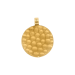 Pendentif médaillon en or martelé 24 carats de 13,41 grammes