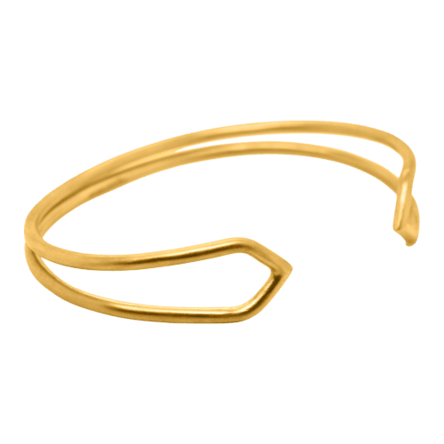 30.3 gram 24 kt Double-Banded Gold Bangle