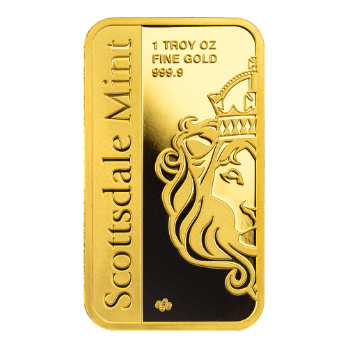 1 oz Archangel Michael Gold Bar | Scottsdale Mint