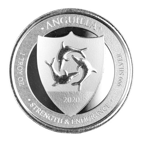 1 oz 2020 EC8 Anguilla Coat of Arms Silver Coin | Scottsdale Mint