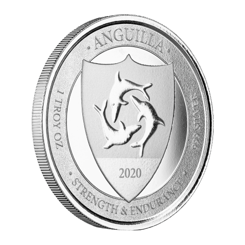 1 oz 2020 EC8 Anguilla Coat of Arms Silver Coin | Scottsdale Mint