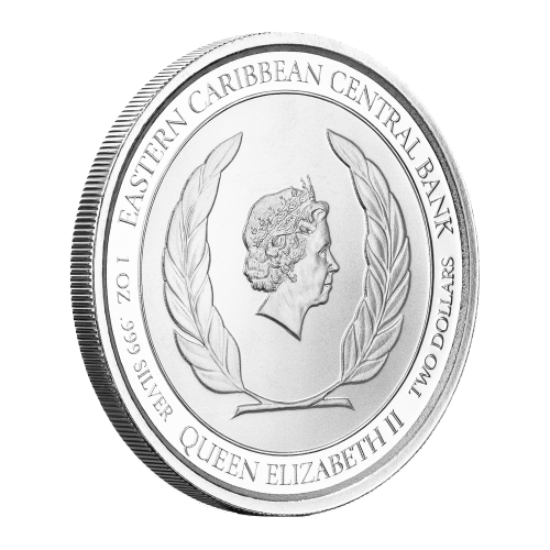 1 oz 2020 EC8 St. Lucia Whiptail Lizard Silver Coin | Scottsdale