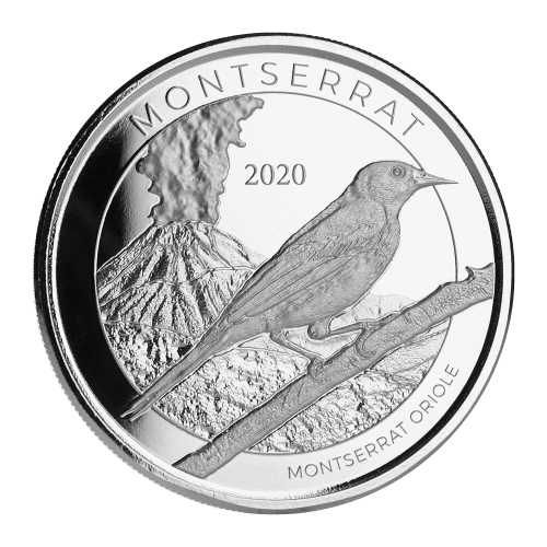 Pièce 1 once d'argent Oriole Montserrat EC8 2020 | Monnaie de Scottsdale