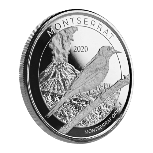Pièce 1 once d'argent Oriole Montserrat EC8 2020 | Monnaie de Scottsdale