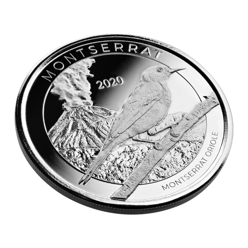 Pièce 1 once d'argent Oriole Montserrat EC8 2020 | Monnaie de Scottsdale