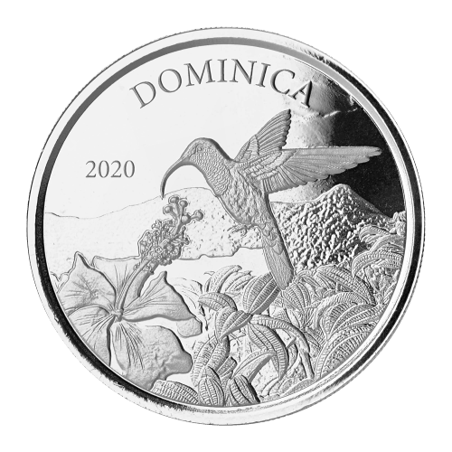 1 oz 2020 EC8 Dominica Hummingbird Silver Coin | Scottsdale Mint