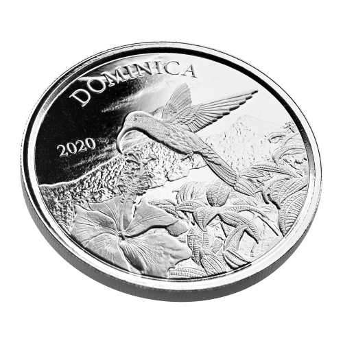 1 oz 2020 EC8 Dominica Hummingbird Silver Coin | Scottsdale Mint