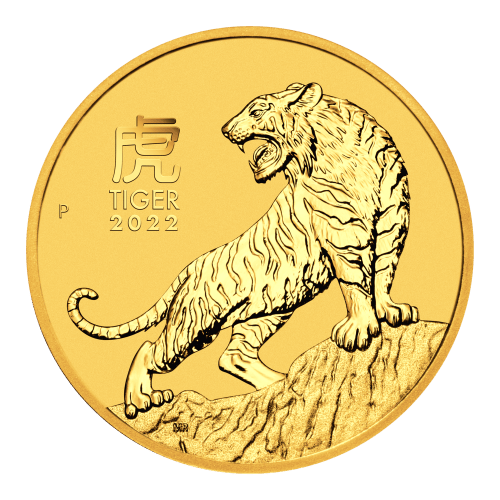 2022 Tiger Coin 999.9純金 1 oz 2022 Australian Lunar Year of the Tiger Gold Coin | Perth