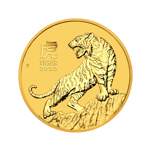 1/2 oz 2022 Australian Lunar Year of the Tiger Gold Coin | Perth