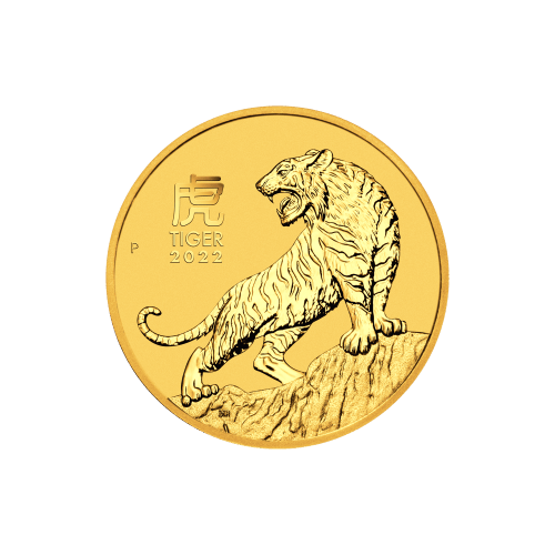 Pièce 1/4 once d'or Lunaire Année du Tigre australienne 2022 | Monnaie de Perth