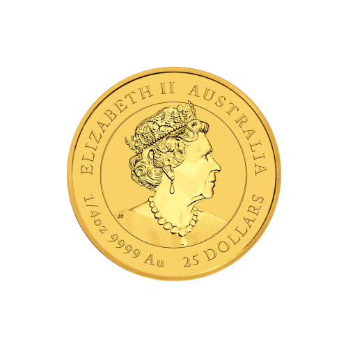 Pièce 1/4 once d'or Lunaire Année du Tigre australienne 2022 | Monnaie de Perth