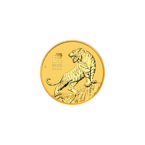 1/10 oz 2022 Australian Lunar Year of the Tiger Gold Coin | Perth