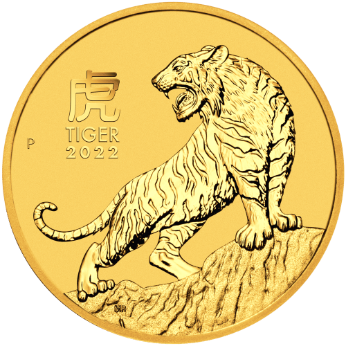 Pièce 2 onces en or Lunaire Année du Tigre australienne 2022 | Monnaie de Perth