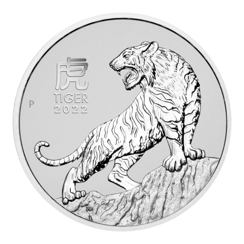 Pièce 1 once de platine Lunaire Année du Tigre australienne 2022 | Monnaie de Perth
