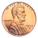 Ronde de cuivre Cent de blé Lincoln 1909 S VDB de 1 oz