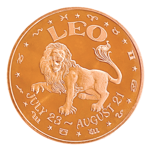 1 oz Leo Copper Round