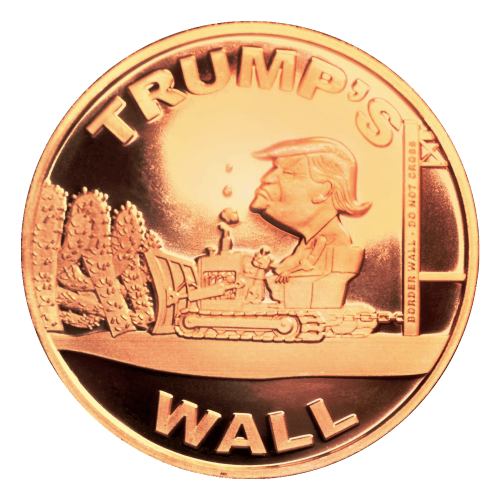 1 oz Trump's Wall Copper Round