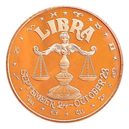 1 oz Libra Copper Round