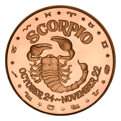 1 oz Scorpio Copper Round