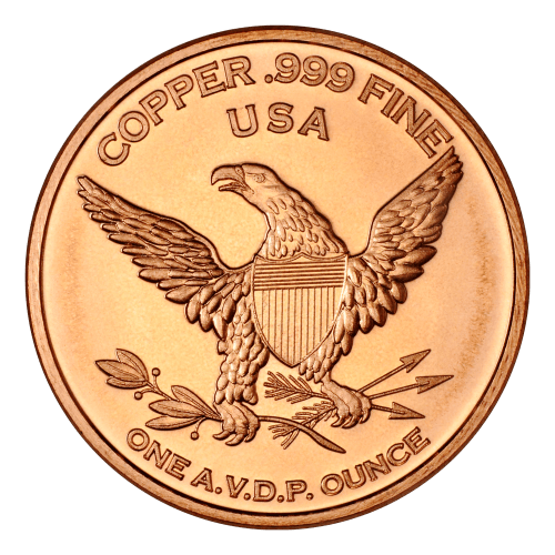 Ronde de cuivre Trump Poulet de 1 once