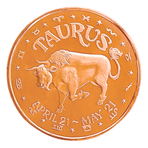 1 oz Taurus Copper Round
