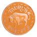 1 oz Taurus Copper Round
