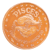 1 oz Pisces Copper Round