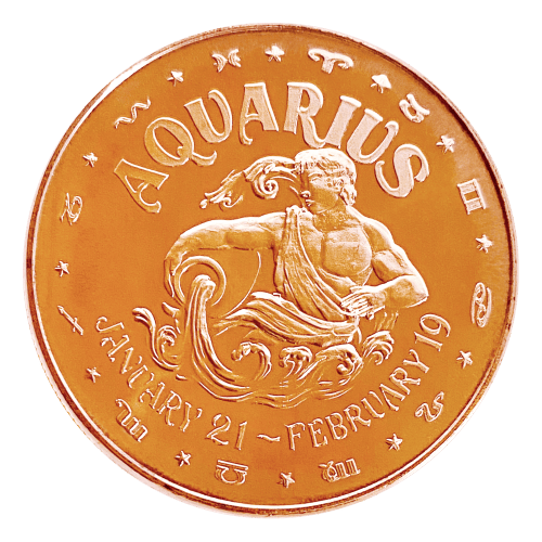 1 oz Aquarius Copper Round