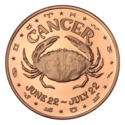 1 oz Cancer Copper Round