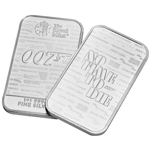 1 oz James Bond 007 Silver Bar | The Royal Mint