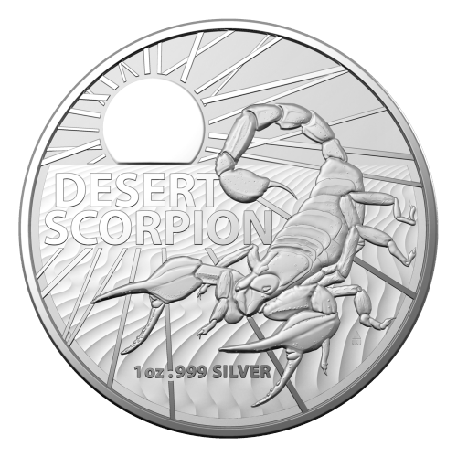 Pièce 1 once d'argent Les plus dangereux d'Australie : Scorpion du Désert 2022 | Monnaie royale australienne