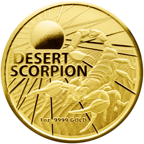 Pièce 1 once d'or Les animaux les plus dangereux d'Australie : Scorpion du désert 2022 | Monnaie royale australienne