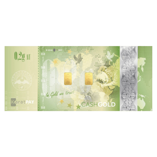 0.2 gram 2016 KaratPay CashGold Gold Bar