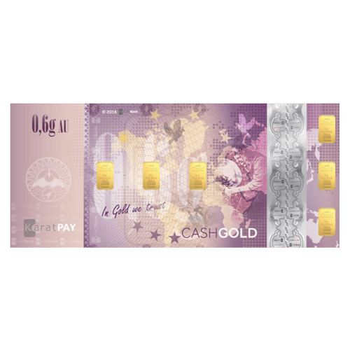 0.6 gram 2016 KaratPay CashGold Gold Bar