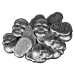 Crâne 2 onces d'argent fini antique | Monarch Precious Metals